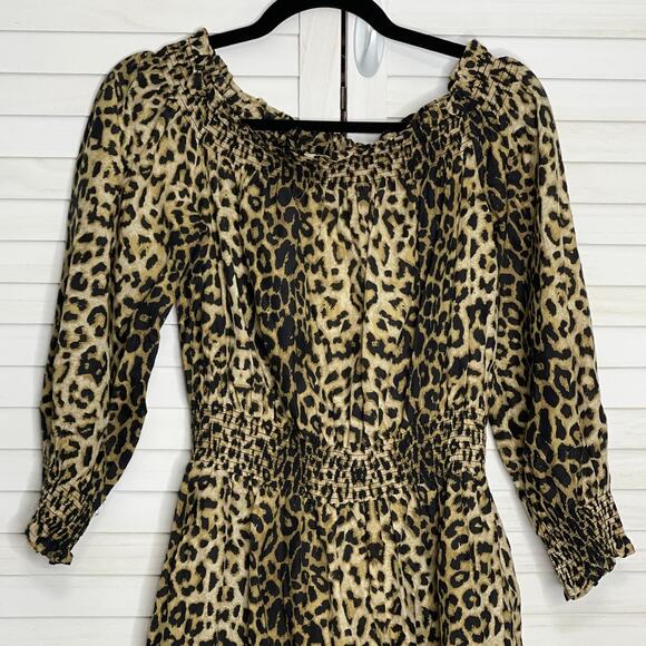 Veronica Beard Arcis Mini dress Animal Print Size Large - Picture 4 of 6